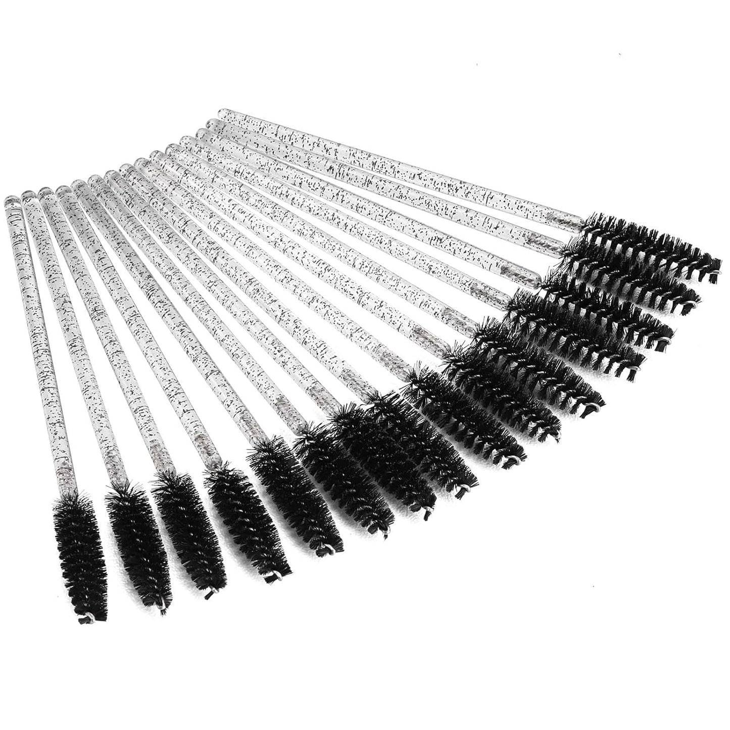 Tbestmax 500 Disposable Mascara Wands Eyelash Brush Spoolies for Eyebrow Eye Lash Extension Black