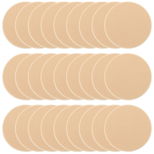 25 Pcs Women's Round Soft Makeup Beauty Eye Face Foundation Blender Facial Smooth Powder Puff Cosmetics Blush Applicators Sponges Use for Dry and Wet
