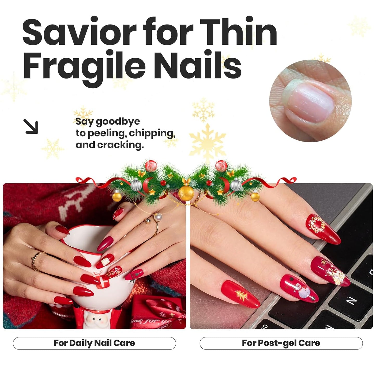 Beetles Red Nail Polish Set Blazing Rose, 6 Colors Dark Red Burgundy Nail Polish Glossy 15ml Enhance Nails Quick Dry Fingernail Polish for Nail Art Manicure 4th of July DIY at Home Gifts For Women