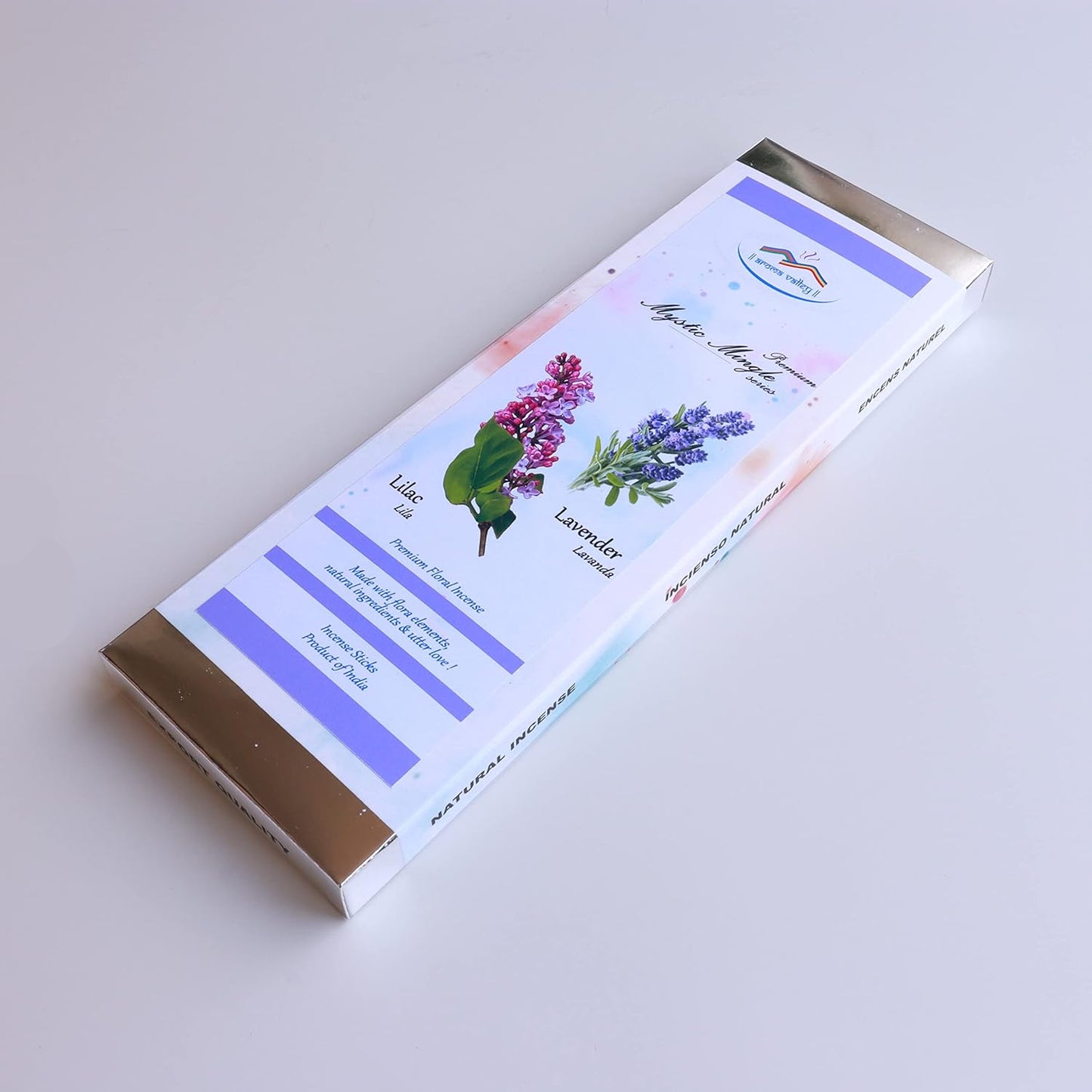 Incense Sticks - Lavender and Lilac Artisan Blend - Premium Quality Hand-Dipped Natural Incense - 75 Grams - 50+ Sticks - Uplifting, Calming, Stress-Relief, Relaxation, Meditation