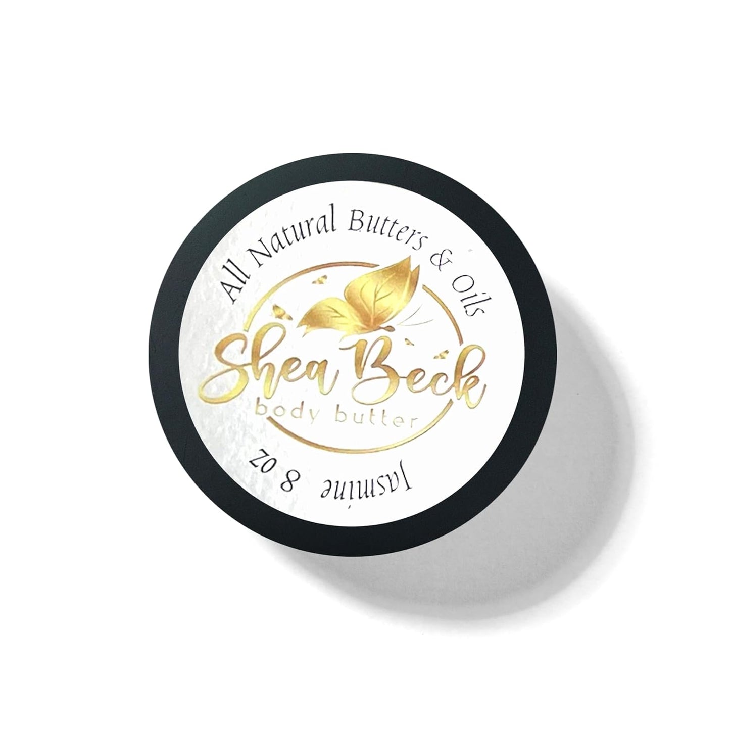 All-Natural Body Butter Blend: Shea, Cocoa & Mango for Radiant Skin and Beard (8 Oz, Jasmine)