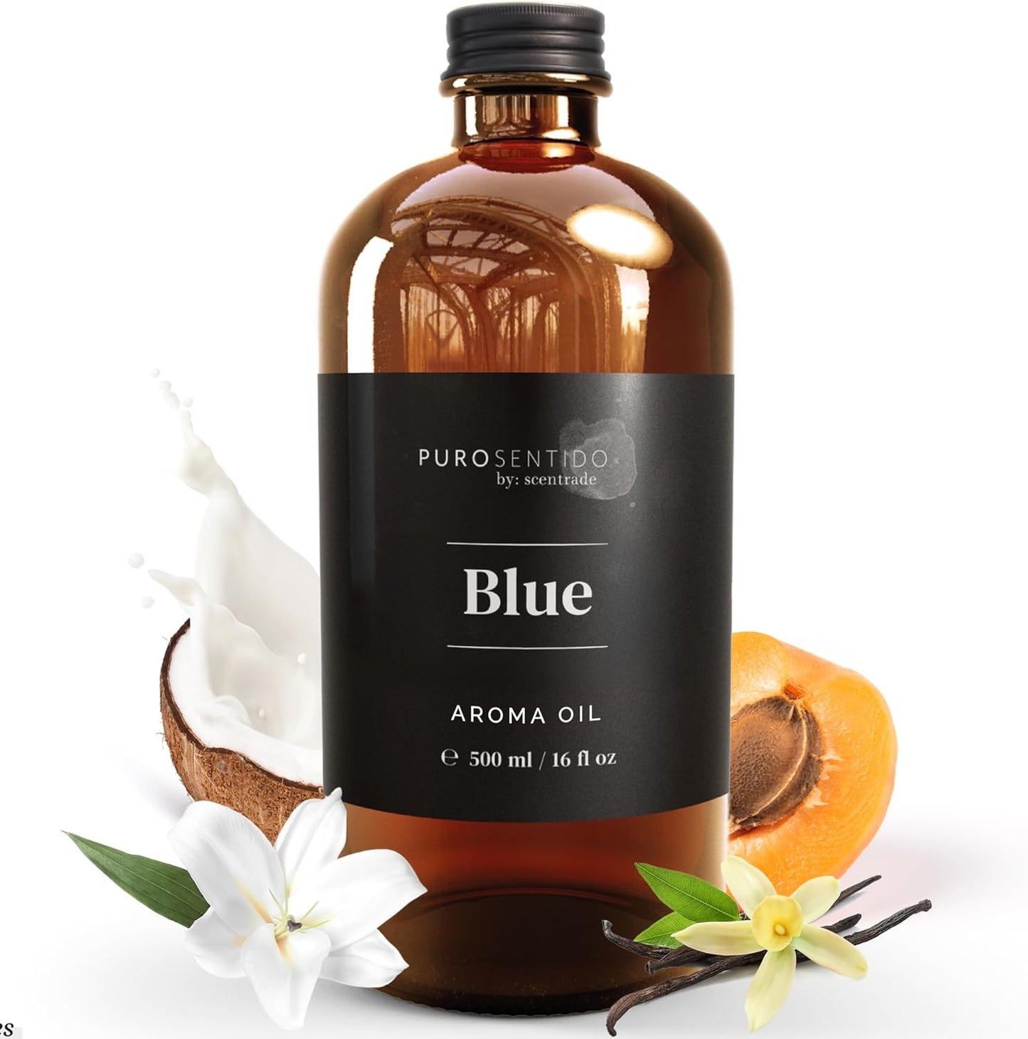 Blue Aroma Oil for Scent Diffuser, Diffuser Refill (500ml / 16 Fl Oz)