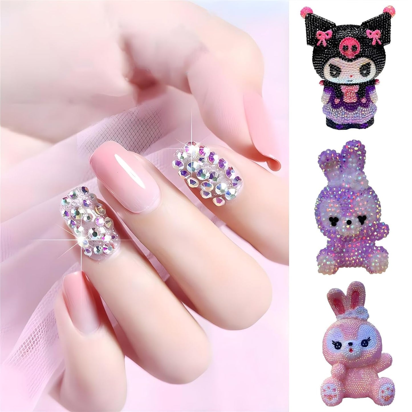 Flatback Rhinestones Round Gems for Nails Art and Crafts 4000Pcs SS12 3mm Glitter Crystals Stone DIY Bags Clothes Shoes (Red)