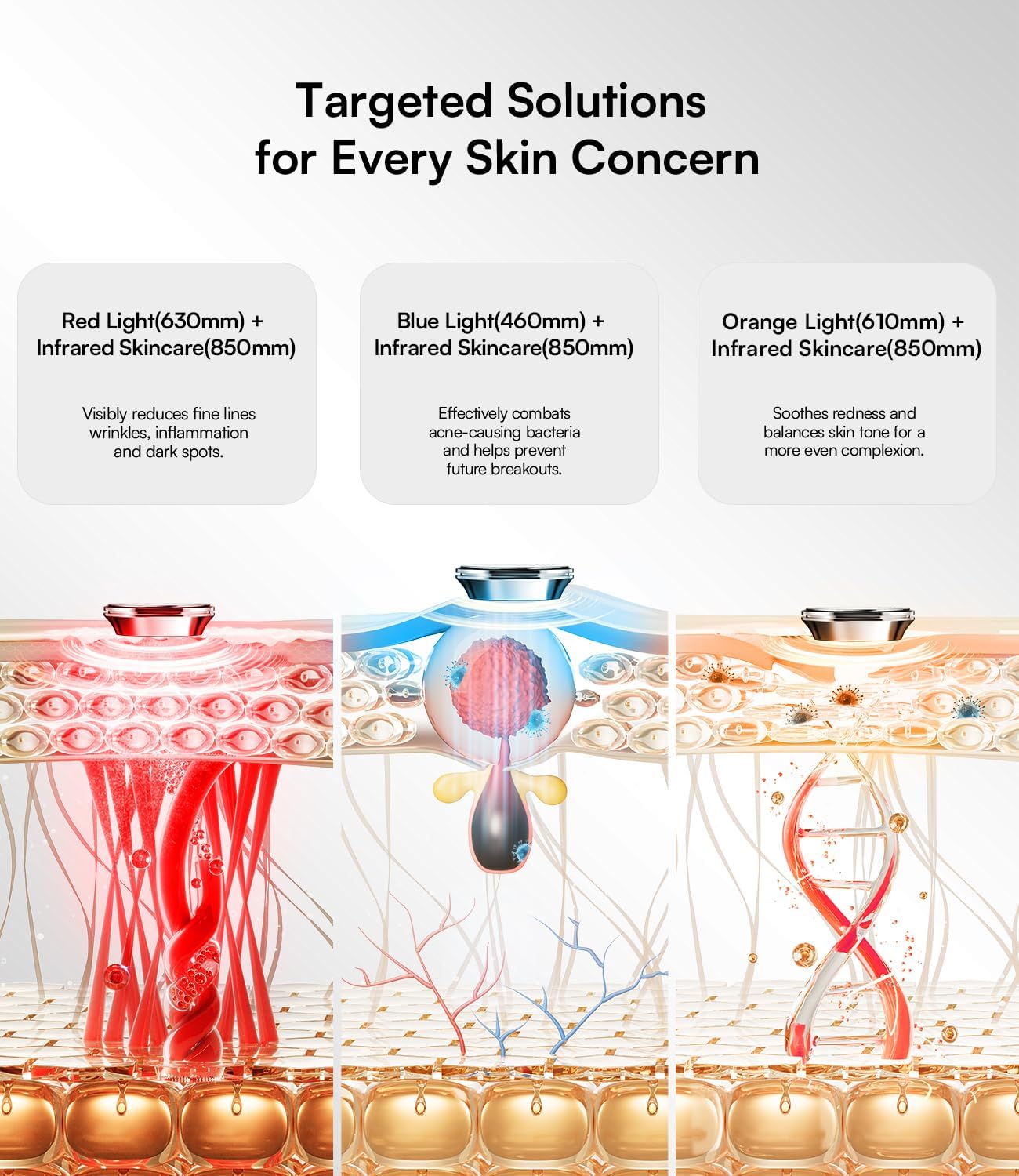 INIA Red Light Therapy Mask for Face, Glow Wireless LED Face Mask Light Therapy with Near-Infrared Red Light (NIR), Rechargeable and Ergonomic Design for Home & Travel