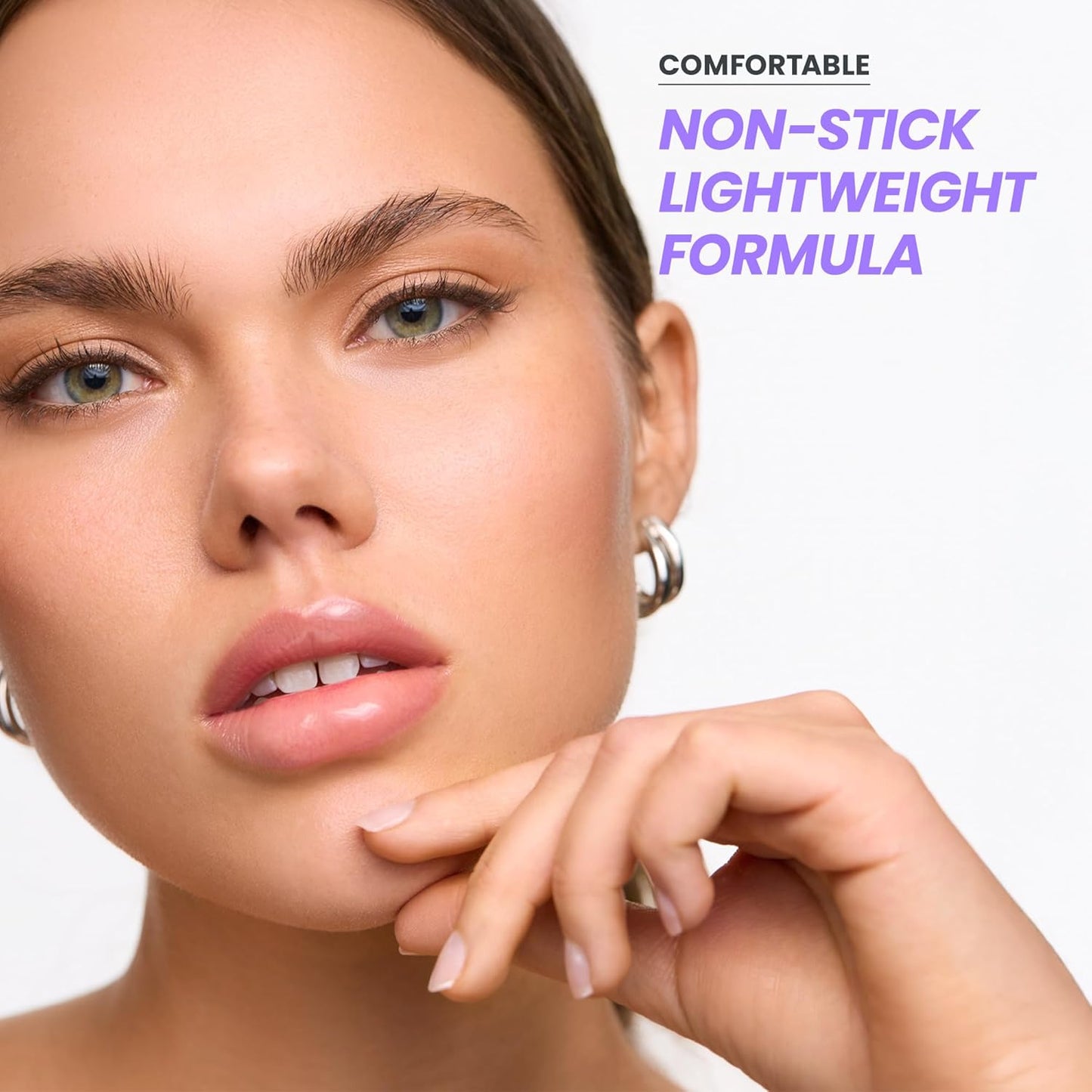 Wonderskin Lip Gloss Blading Top Gloss, Clear Glitter Lip Gloss, Hydrating and High Shine Finish Lip Makeup (Clear Shine)