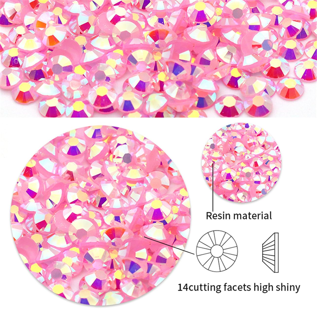 4500 Pcs SS12 3mm AB Flatback Rhinestones for Nails Art Crafts Glitter Round Shine Gems Crystals DIY Clothes Shoes （Peacock Blue AB）