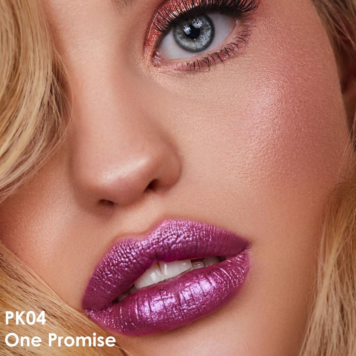 FOCALLURE Metallic Liquid Lipstick,Non Stick Cup Lip Gloss,High Impact Lip Color with Transfer-proof Wear,Long Lasting & Waterproof Lipstick Makeup for Women,One Promise