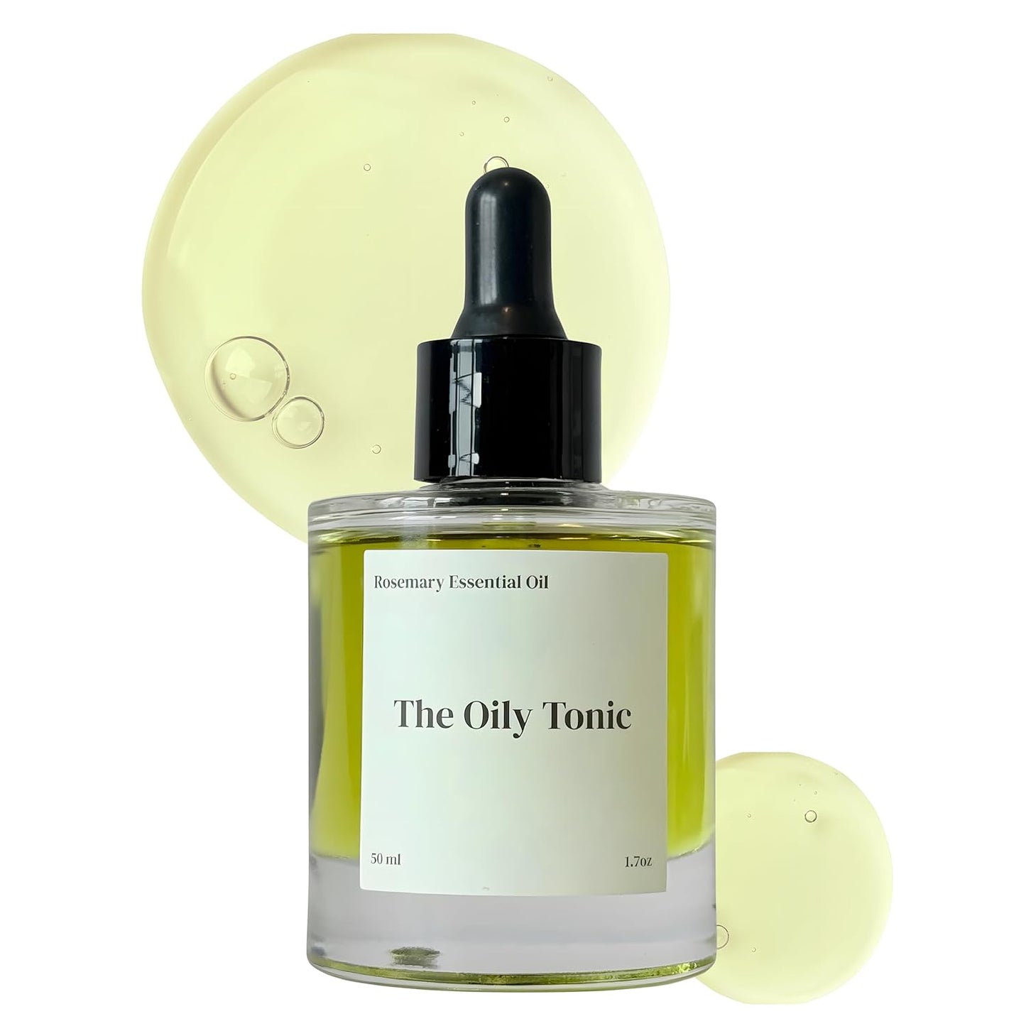 Rosemary Revival Oil Organic – Nourishing Hair & Scalp Oil – Hydrating Botanical Blend with Vitamin E – Conditions, Softens & Adds Shine – Hair Serum for Dry or Damaged Hair – 1.7oz – The Oily Tonic