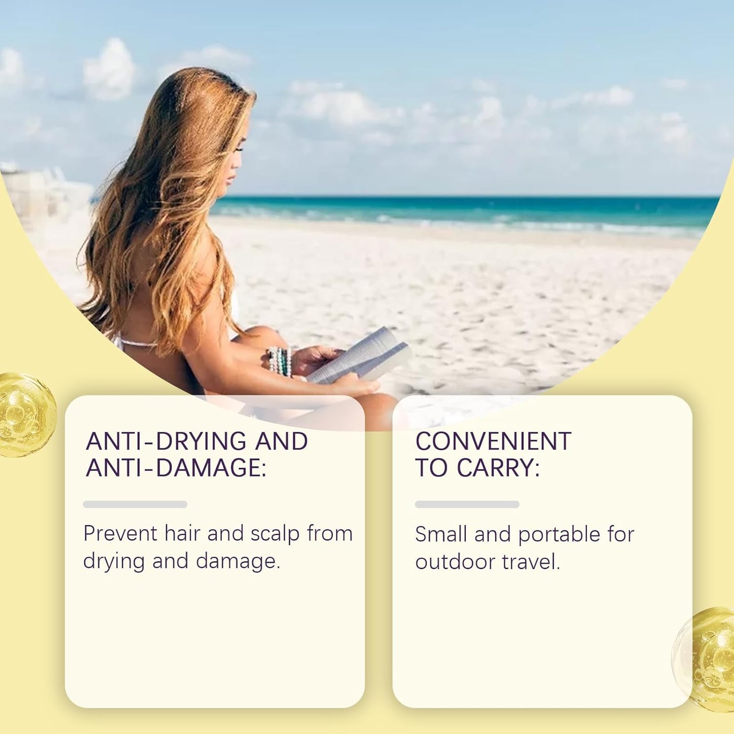 100 ML Hair and Scalp Sunscreen Spray SPF 30, Weightless Invisible Mist UV Protection Hair and Scalp Sunscreen Spray Non Greasy.