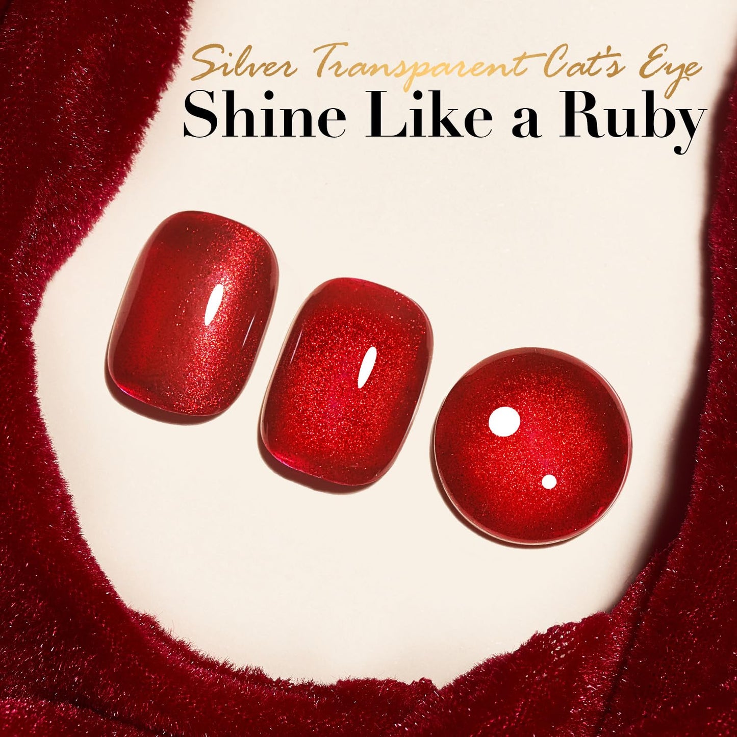 AZUREBEAUTY Red Burgundy Glitter Nail Polish, Quick Dry Ruby Fall Winter Natural Shine Nail Lacquer Salon-Quality for Women Girl Gifts