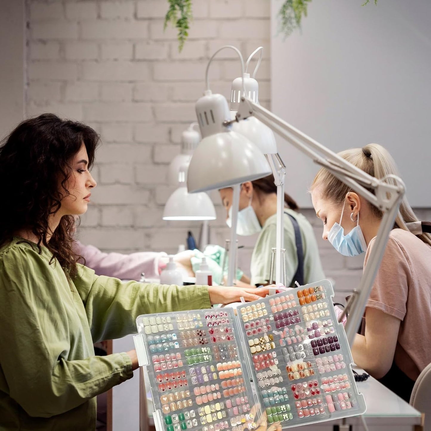 360 PCS Double Sided Tape for Nails, 12 Sheets Double Sided Press on Nail Tape, Nail Tape for Nail Art, Double Sided Nail Display Strip for Nail Packaging Nail Storage Nail Display Nail Salon Supplies