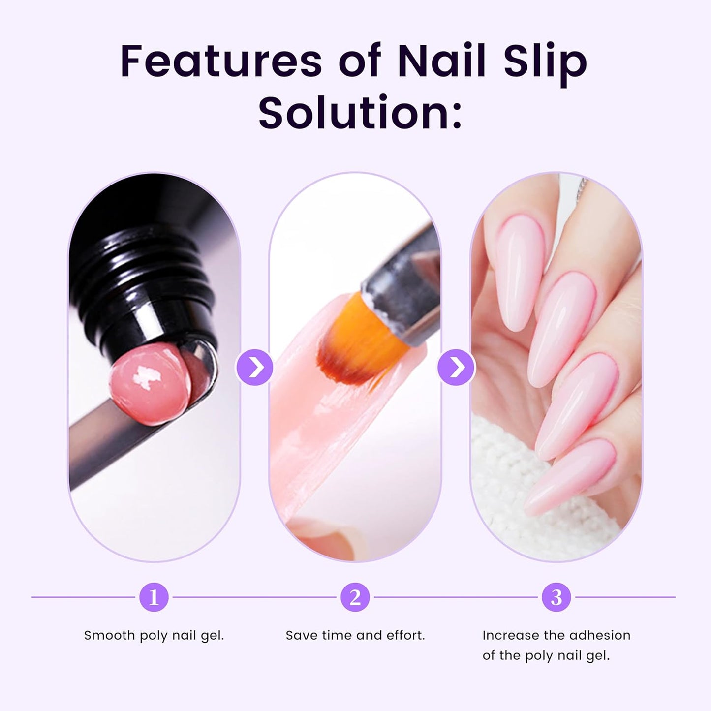 AIJIMEI Nail Slip Solution Poly Gel Slip Solution Set 4FL.OZ 2PCS Slip Solution for Nails Gel Nail Solutions Slip Solution for Poly Nail Gel UV&LED Gel Cleanser Slip Solution for Poly Nail Gel