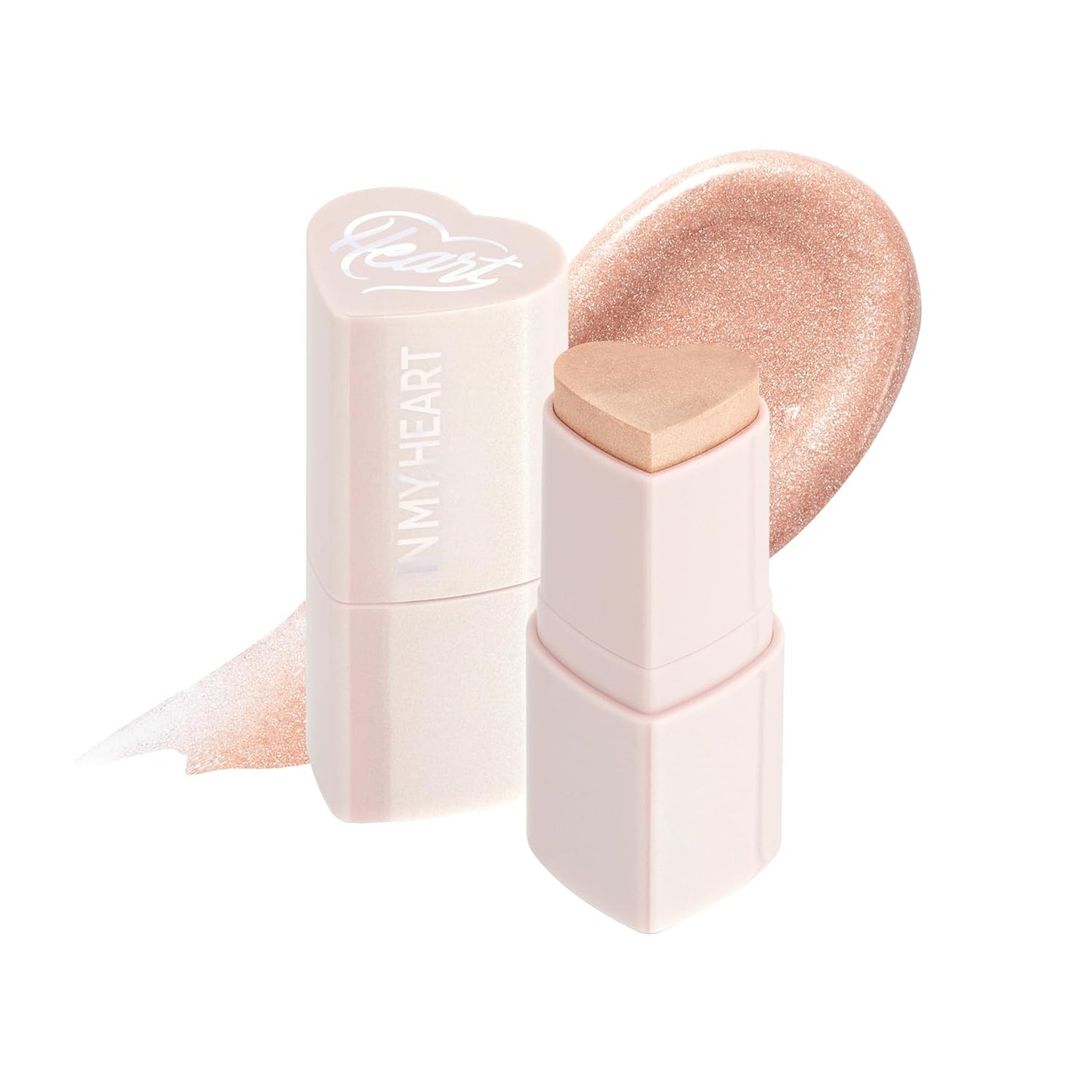 Touch in Sol In My Heart Stick (Moonlight Beam) – Cream Highlighter Stick for Eyes, Lips & Cheeks – Korean Makeup Glow Stick – Long Lasting, Multi-Use Highlight for Natural Radiance, K beauty, 0.12 Oz