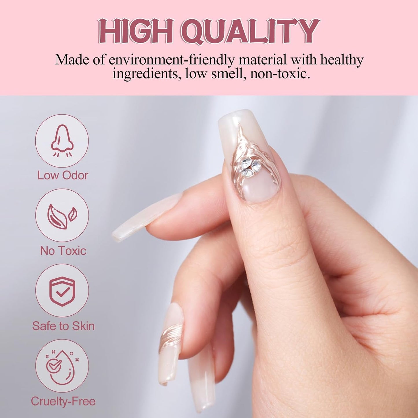 ADHERE Top Coat Gel Nail Polish Liner, No Wipe Edge Sealing Top Coat with Built in Precision Liner Nail Art Brush,Clear UV Gel Polish, Long-lasting for Chrome Nail Powder and Nail Art Design