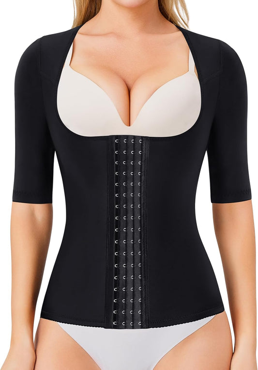 Gotoly Women Waist Trainer Corset Tummy Control Shapewear Upper Arm Shaper Post Surgical Slimmer Compression Tops