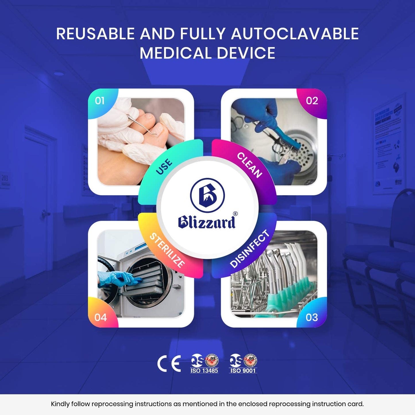 Blizzard Blacks Files and Probe Podiatry Tools German Forged - Blacks File Spoon and Swan Neck Probe Chiropodist Kit