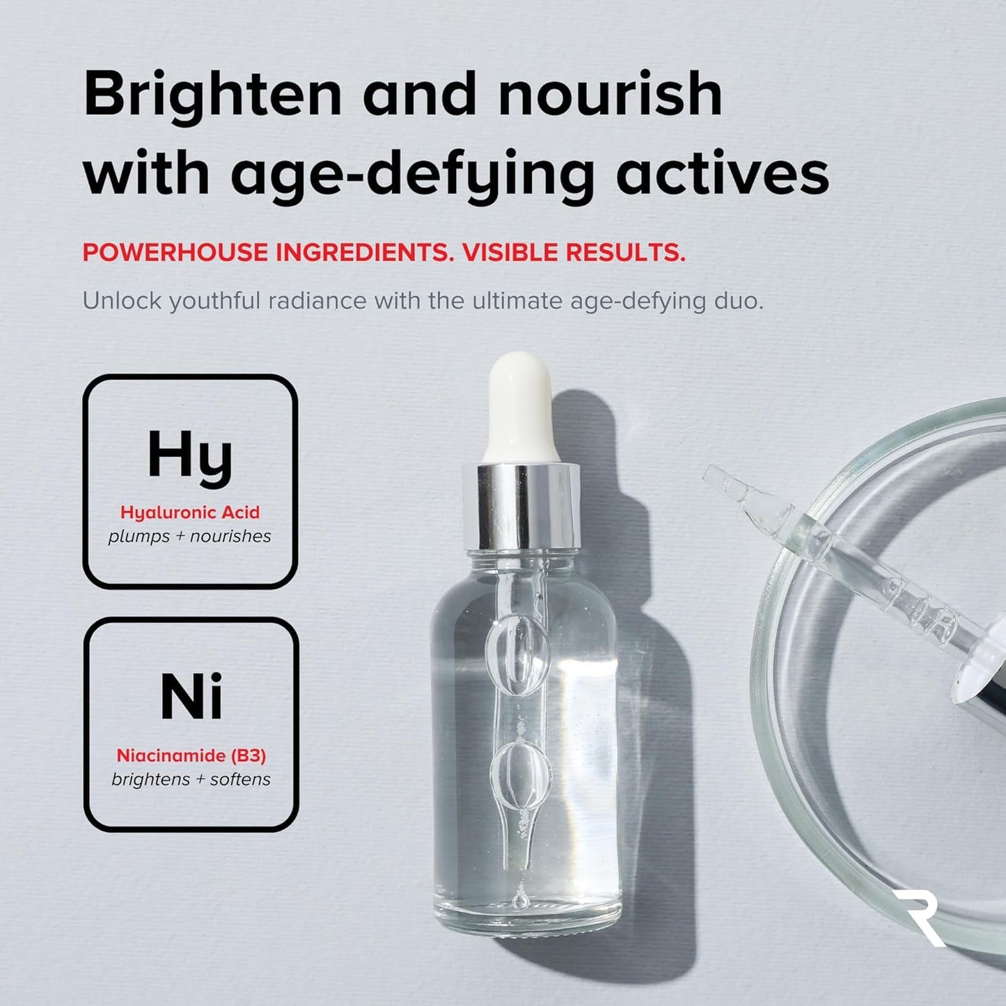 Age-Defying Microcurrent Conductive Gel with Hyaluronic Acid & Niacinamide (Vitamine B3), 8.45 fl oz - Long-Lasting, Non-Greasy, Hypoallergenic - 2 Bottles + Applicator, 8.45 fl oz / 250mL