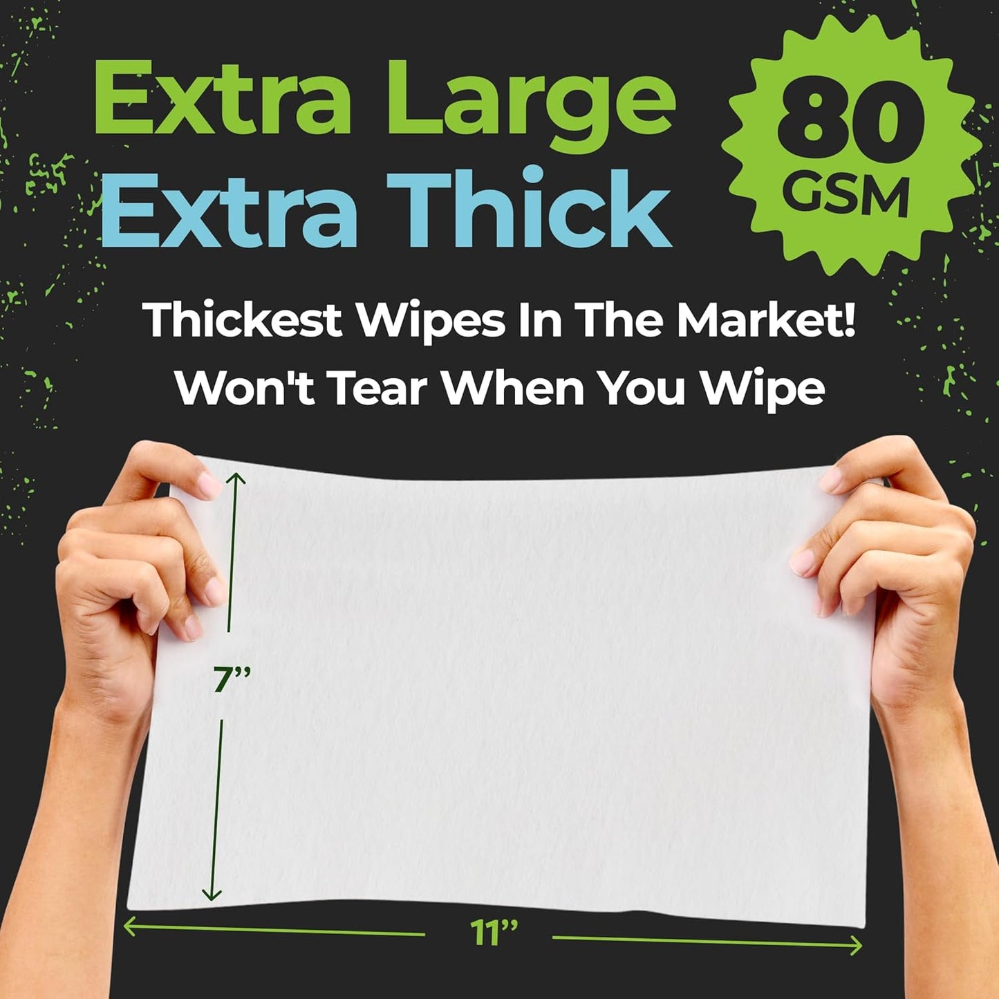 Camping Essentials - Body Wipes for Camping Adults Bathing No Rinse - 50 XL Deodorant Bathing Shower Wipes For Men Women - Disposable Washcloths & Personal Cleansing - Travel, Workout