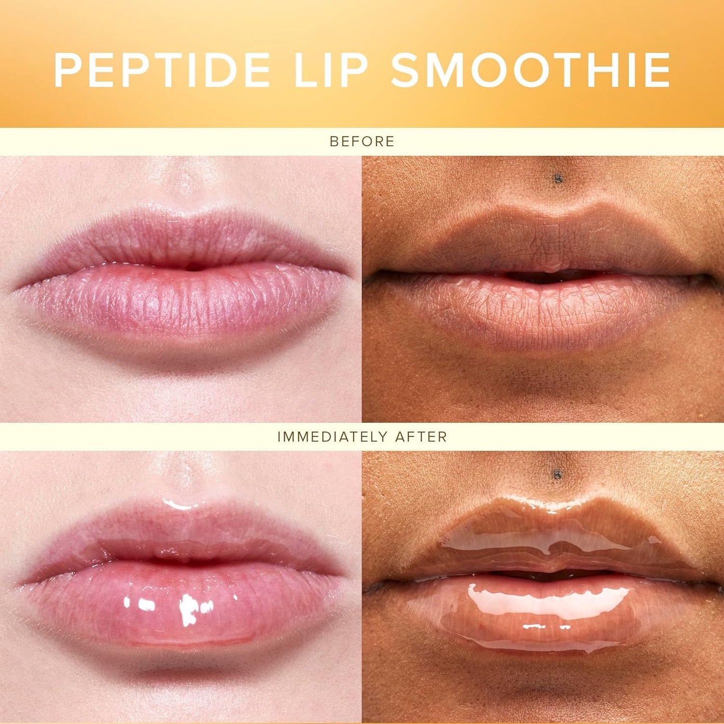 Farmacy Peptide Lip Smoothie - Hydrating Lip Balm with Vitamin C to Visibly Plump & Smooth Lines - Nourishing Treatment with a High-Gloss Finish - Honey Vanilla (10g)