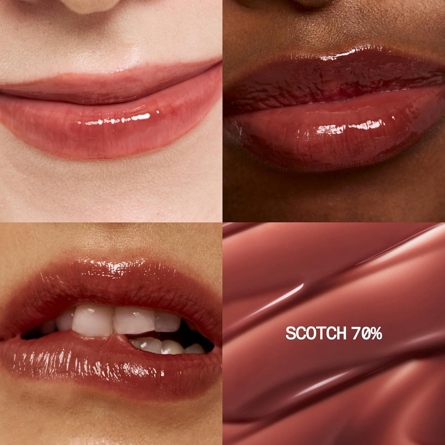 3D Voluming Gloss 70% (Rich) | Scotch 70% l High Shine, Non-Sticky Lip Gloss for Makeup | Long-Lasting, Moisturizing Gel Formula | 30%, 70% Pigment Options | 5.3g