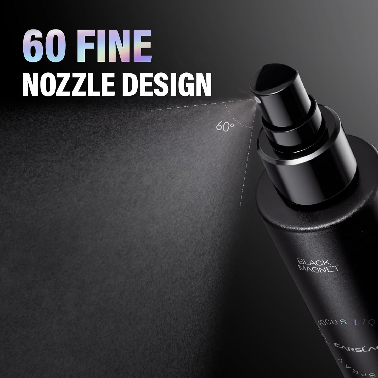 1.0 Soft Focus Pressed Setting Powder + Black Magnet Setting Spray, Longwear Oil Control, Waterproof Combo, All Day Longlasting Makeup Set