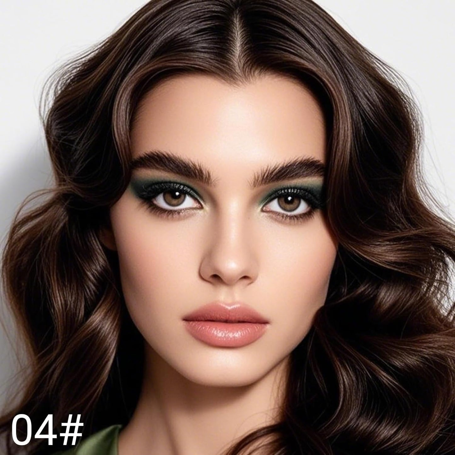 Erinde Waterproof Eyeshadow Stick, Cream Eye Shadow Stick, Long-Lasting, Crease-Proof, Cream to Powder Buildable & Blendable Eye Shadow Pencils Crayon, Vegan & Cruelty-Free, 04 Bottle Green