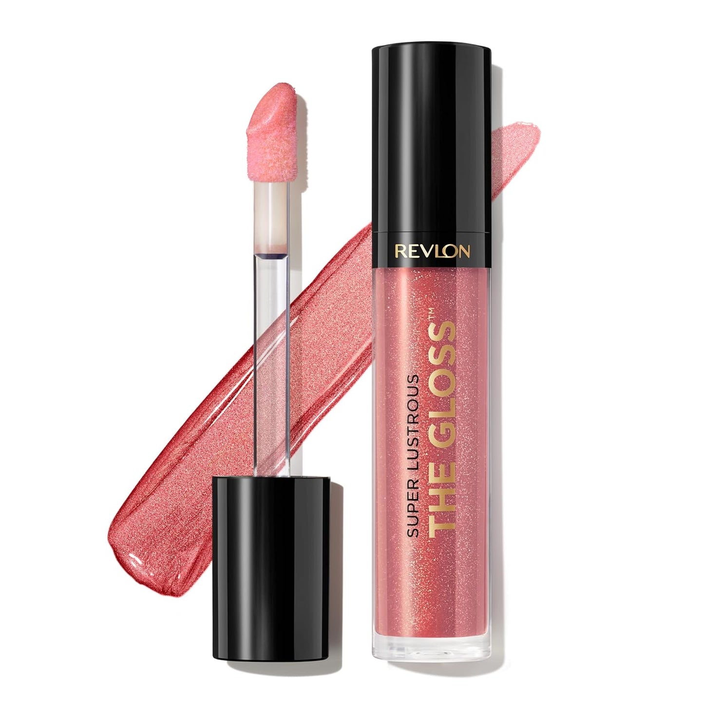 Revlon Super Lustrous Lip Gloss, Non-Sticky, Hydrating, High Shine Finish, 246 Blissed Out, 0.13 oz
