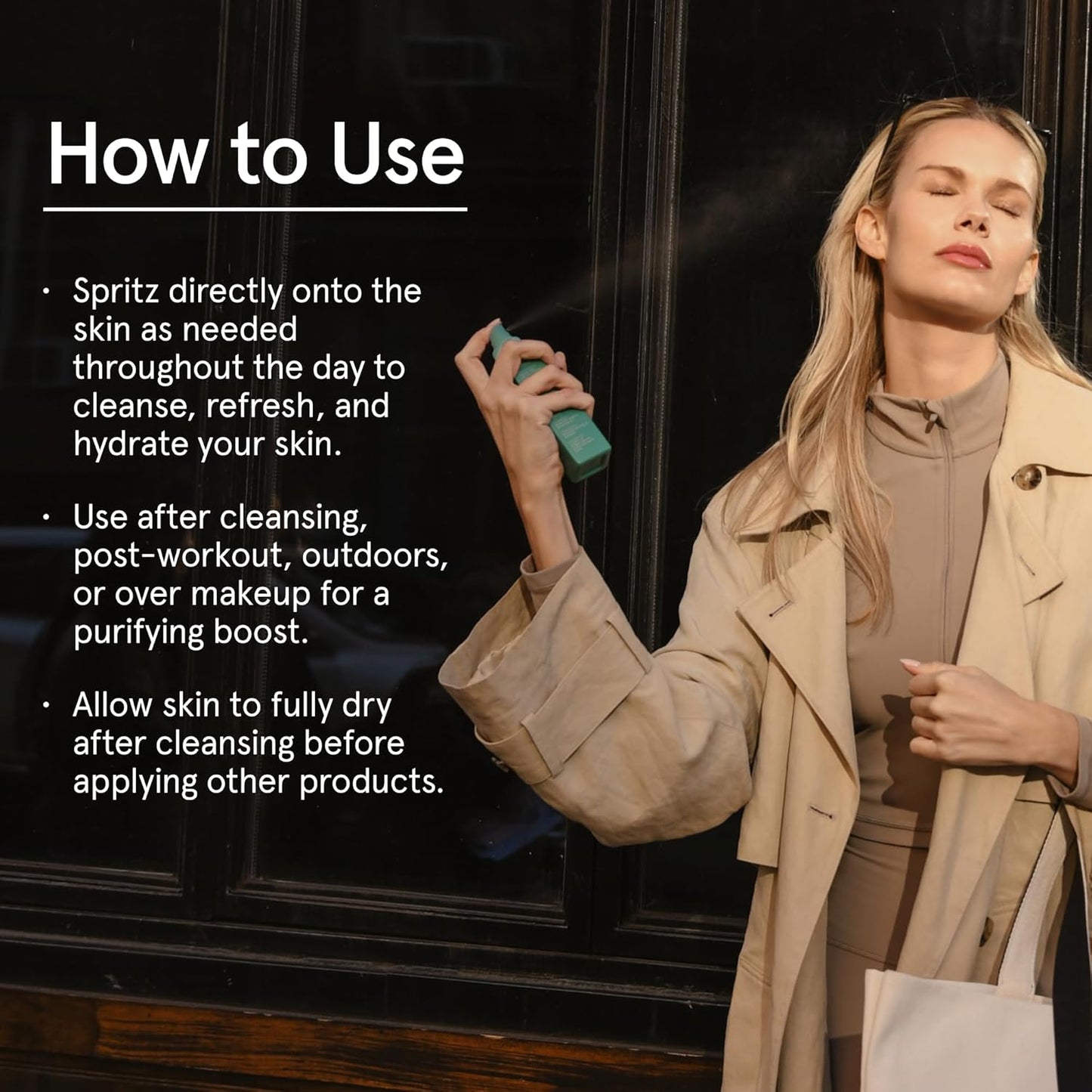 Barefaced Clean Slate Spritz 4 Fl Oz - Hypochlorous Acid Mist for Face & Body, Cleanses Skin on the Go, Setting Spray For Makeup, Boosts Hydration, Reduces Redness, and Soothes Sensitive Skin