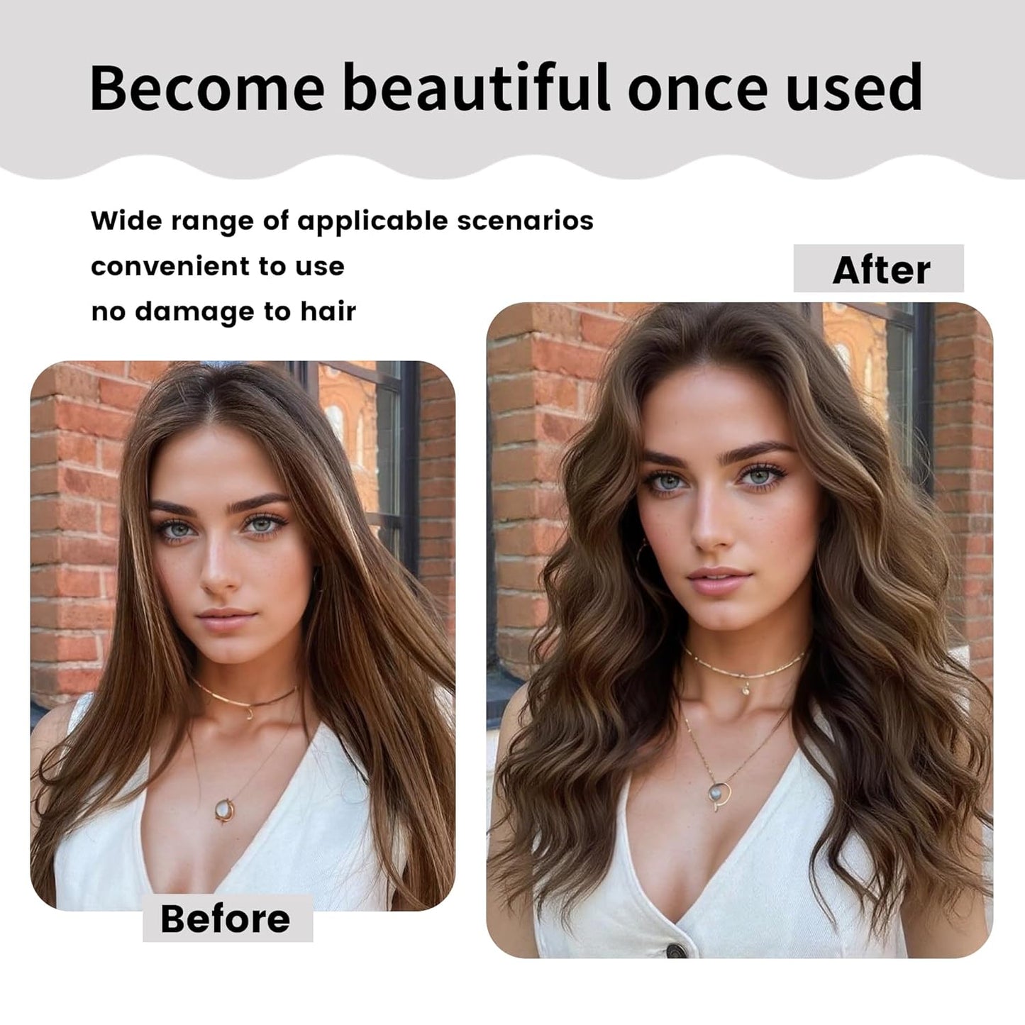 2 Pack Heatless Curling Scrunchie, Heatless Hair Curler Overnight to Sleep In, No Heat Curls for Long Hair, Soft Silk Lazy Sleep Hair Roller Headband (Black+Brown Leopard)