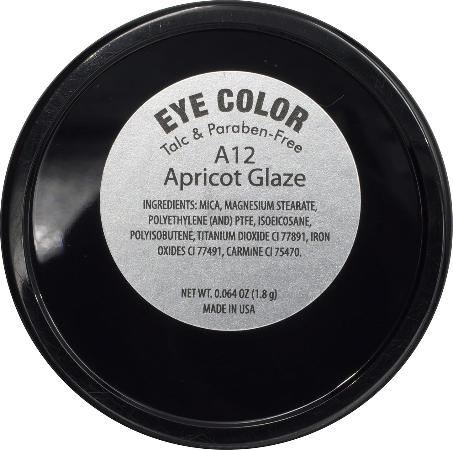 Apricot Peach Glaze Shimmering Bronze Warm Yellow Gold Pressed Powder Single Eyeshadow; Talc, Paraben & Cruelty Free