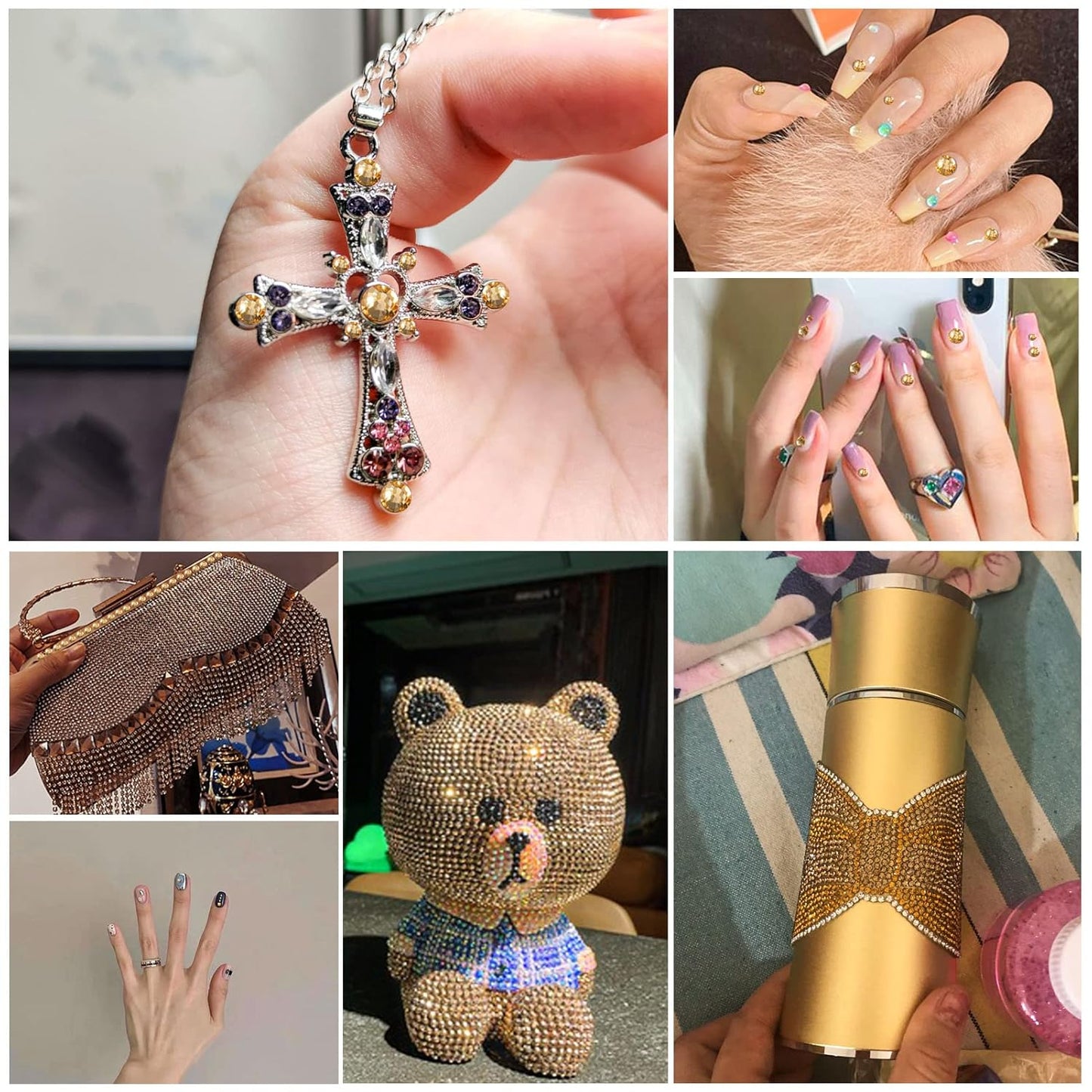 beadsland Flat Back Crystal Rhinestones Round Gems, Lt Colorado Topaz, (2.7-2.8mm) SS10/1440pcs