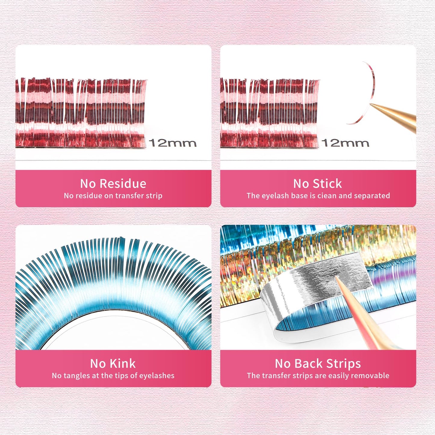 Glitter Spike Tinsel Eyelash Extensions 0.07 Colored Lashes Extension C Curl Lashes 11mm Lash Extensions Soft False Eyelashes Volume Lashes 12 Rows Professional Use(Glitter,0.07-C,11mm)