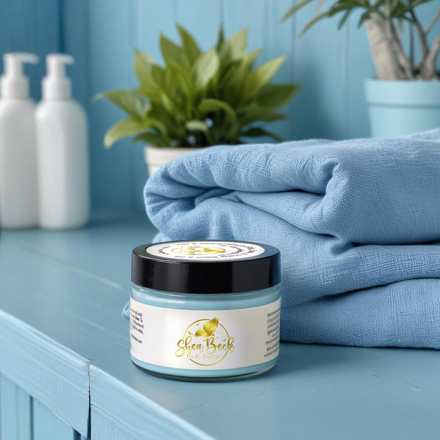 Body Butter Blend: Natural Shea, Cocoa, & Mango w/Jojoba Oil for Radiant Skin and Beard | Moisturizing (8 Oz, Fresh Linen)