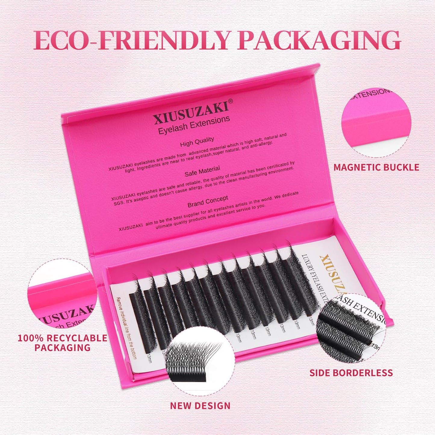 W Lash Extensions Supplies 8D Eyelash Extensions W Shape 0.07mm Thickness C Curl 15mm Premade Fans Easy Fan Lashes Volume Matte Black 12 Rows Crisscross Eye Lashes(W-8D-0.07-C,15mm)