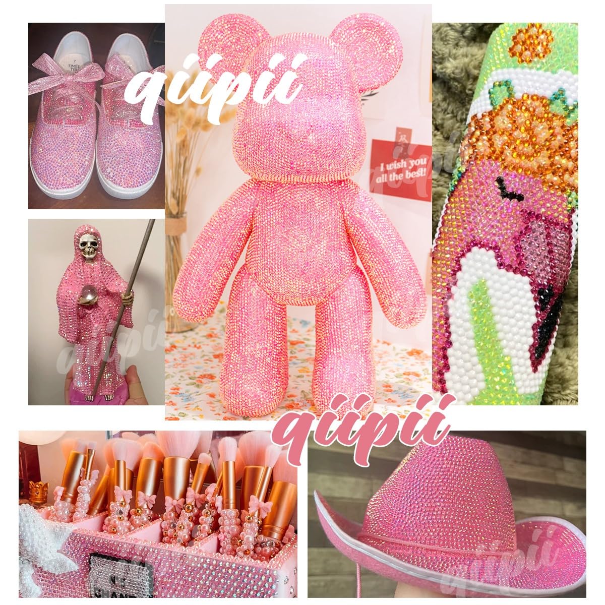 16000PCS Red AB Resin Rhinestones for Crafting 3mm 4mm 5mm Flatback Jelly Stones Bulk SS10 SS16 SS20 Diamonds Crystals Gems Charms for Nails Face Eyes Makeup Tumblers Bottles DIY Crafts Clothes