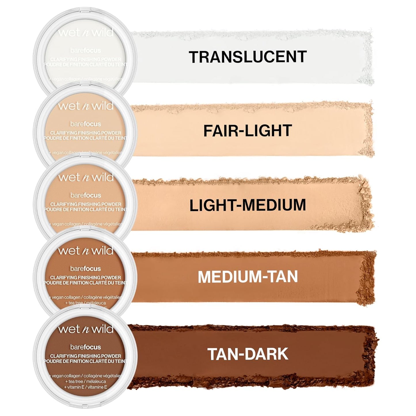 wet n wild Bare Focus Clarifying Finishing Powder | Matte | Pressed Setting Powder Translucent