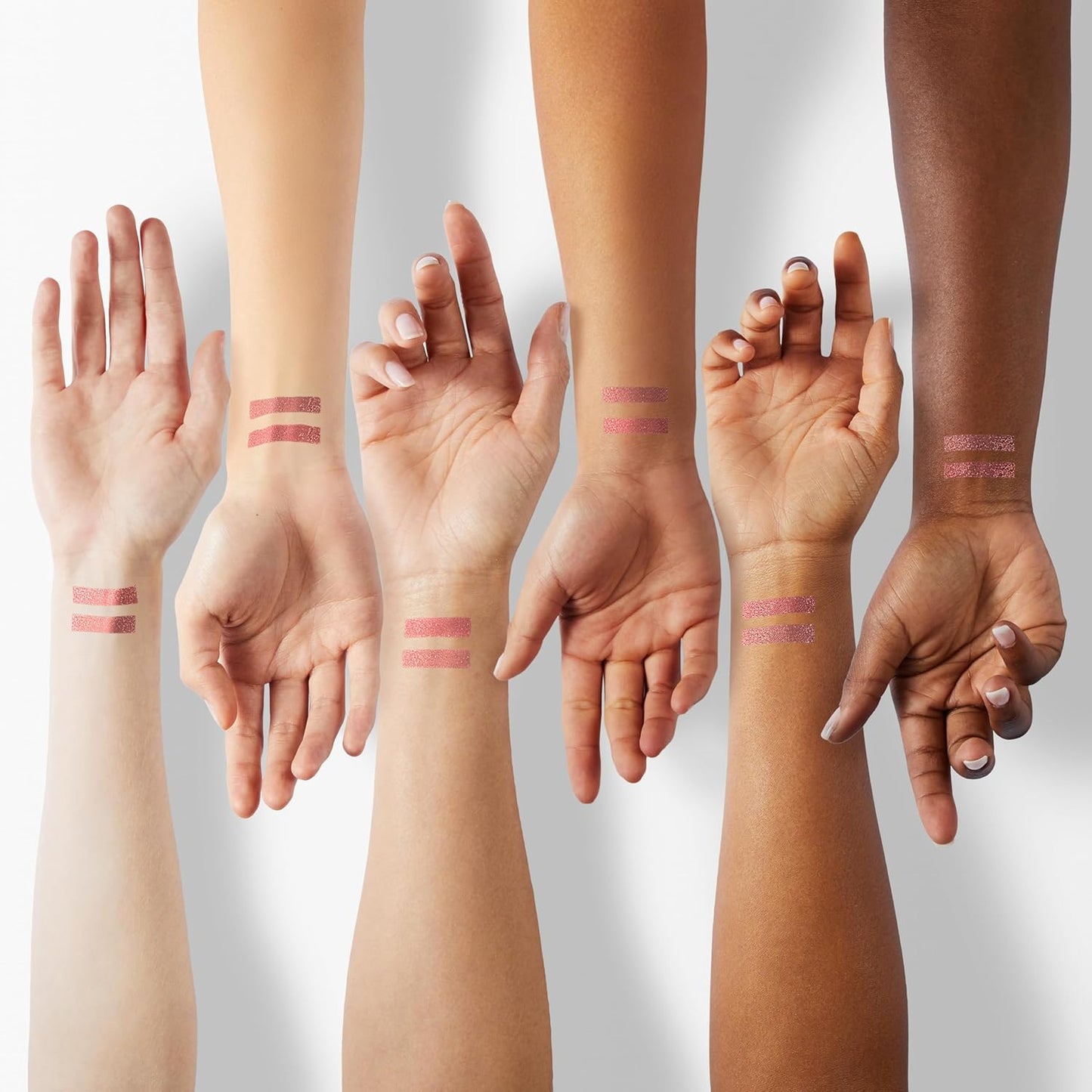 evpct 2Pcs Bronzer Red Color Liquid Glitter Eyeliner Set, Long-wearing and Waterproof