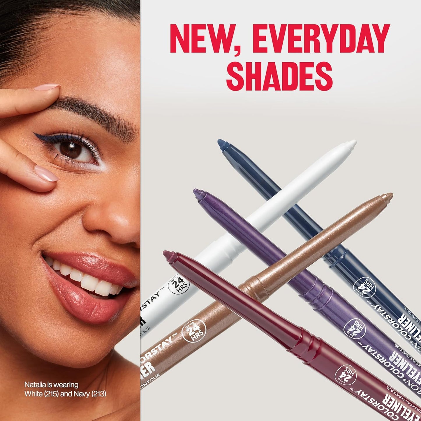 REVLON ColorStay Pencil Waterproof Eyeliner, Smudge-Proof, Eye Makeup with Built-In Sharpener, 214 Grape, 0.01 oz