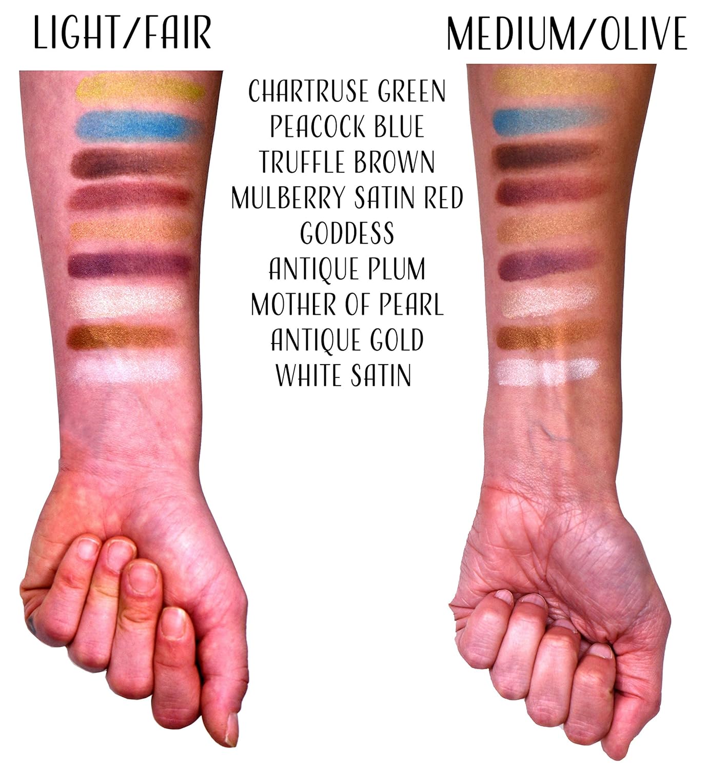 White Satin Snowflake Pearl Shimmer Finish Pressed Powder Single Vegan Eyeshadow; Talc, Paraben & Cruelty Free