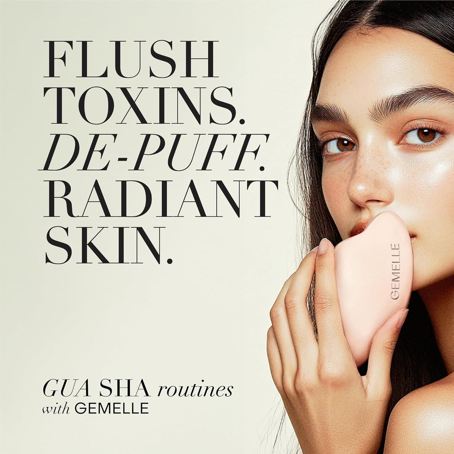 GEMELLE Lymphatic Gua Sha Face Oil | 10x Award Winner | Detox, Plump, Sculpt, Hydrate | Premium Natural Botanical Oil for Gua Sha Facial Tools, Lymphatic Drainage Massager, Jade Gua Sha Stone - 30ml