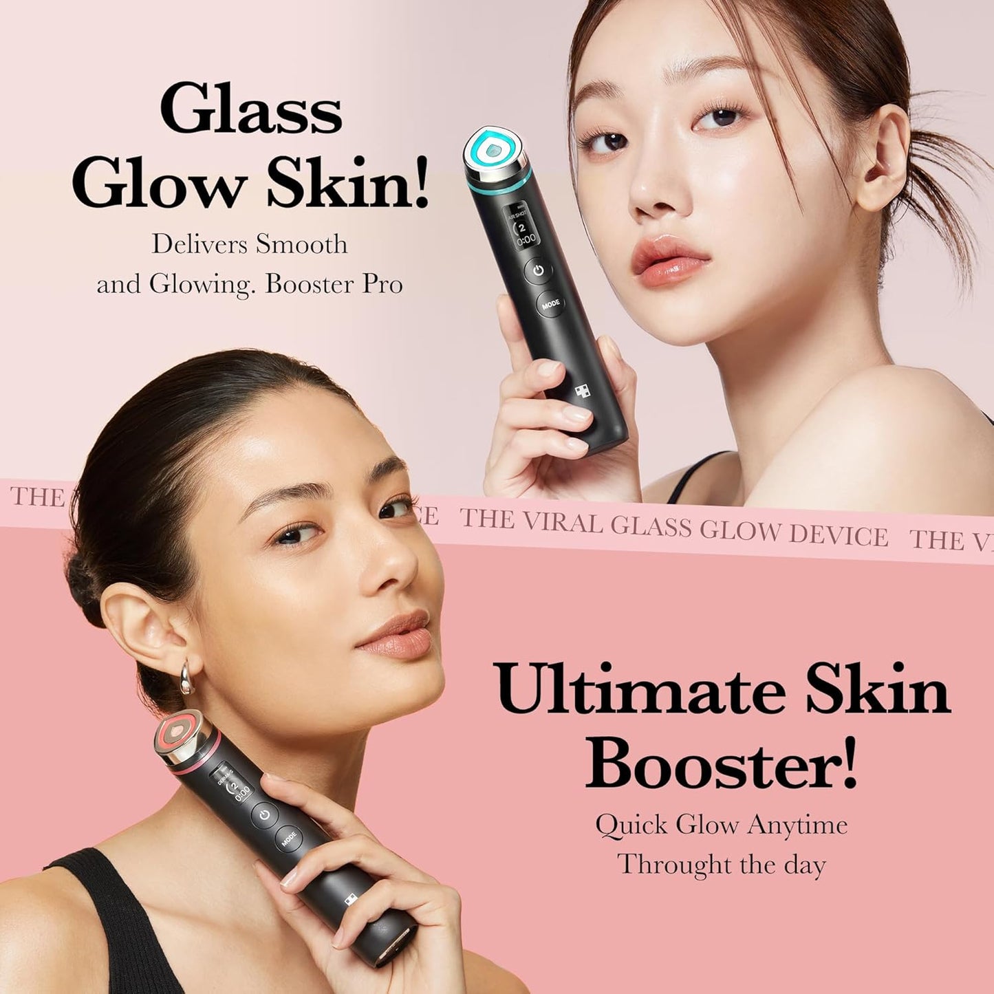 medicube Age-R Booster Pro | 6-in-1 Real Glass Glow Beauty Massager | Looking Glass Skin | Korean Skin Care