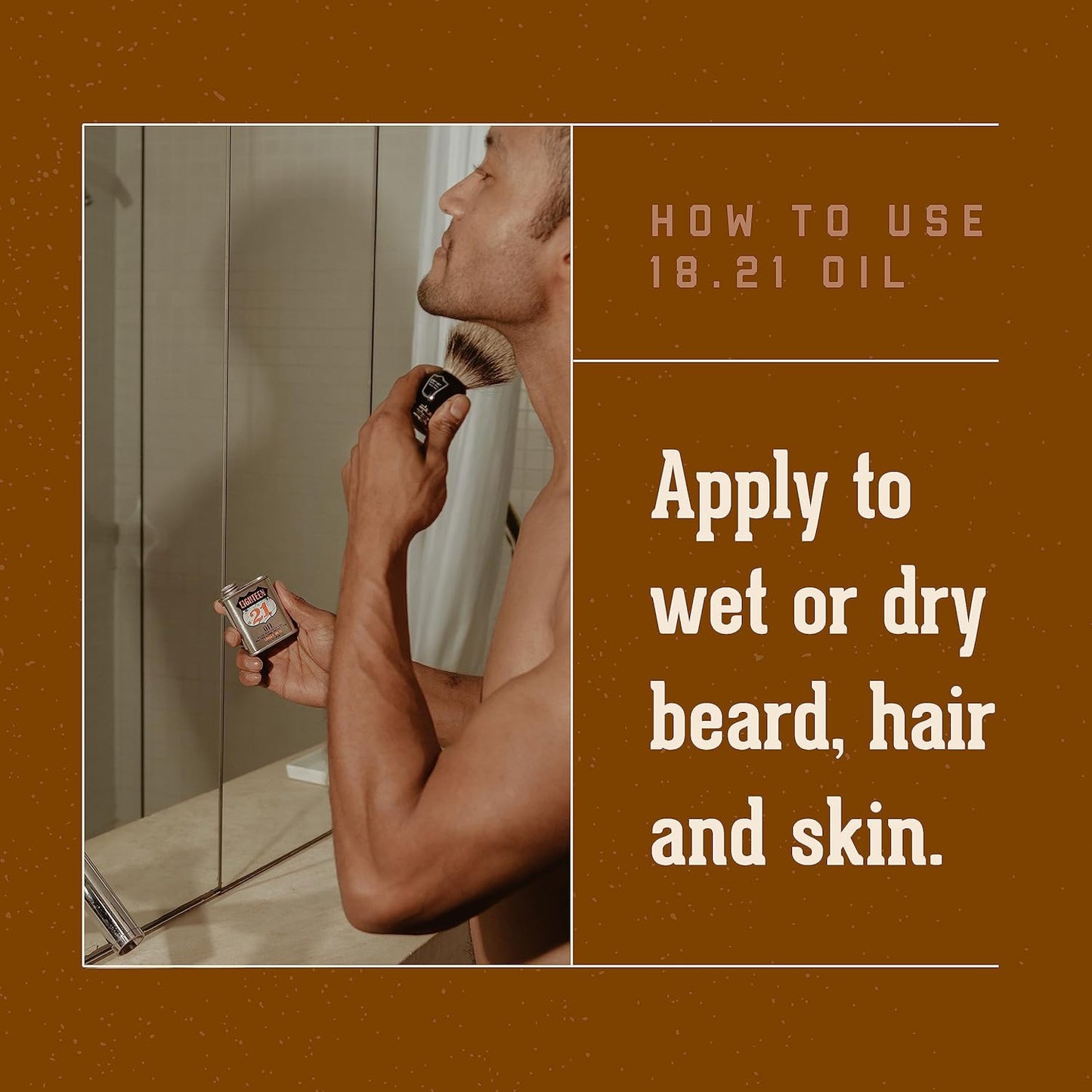 18.21 Man Made Nouble Oud Beard Oil & Beard Balm 2-Set Bundle, All Hair & Skin Types for Men, Strengthens and Moisturizes in a Manly Aroma