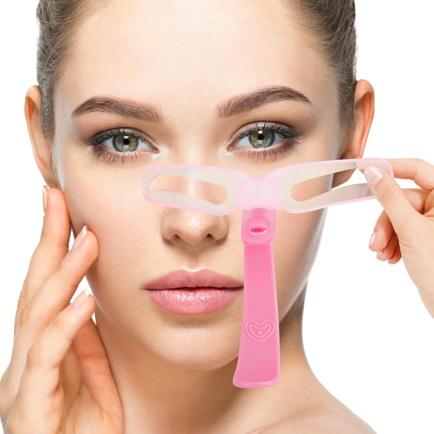 8-Style Eyebrow Shaping Kit, Eyebrow Stencils, Washable Reusable Drawing Guide Card with Handle and Strap, for Women's Beauty and Personal Care