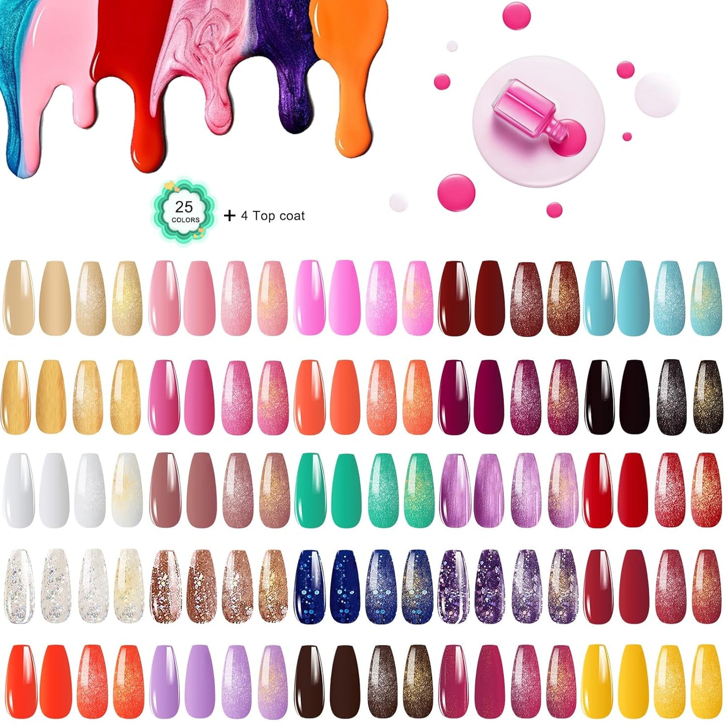 Gel Nail Polish Kit,With UV LED Nail Dryer,Electric nail drill kit,Nail Tools DIY Home