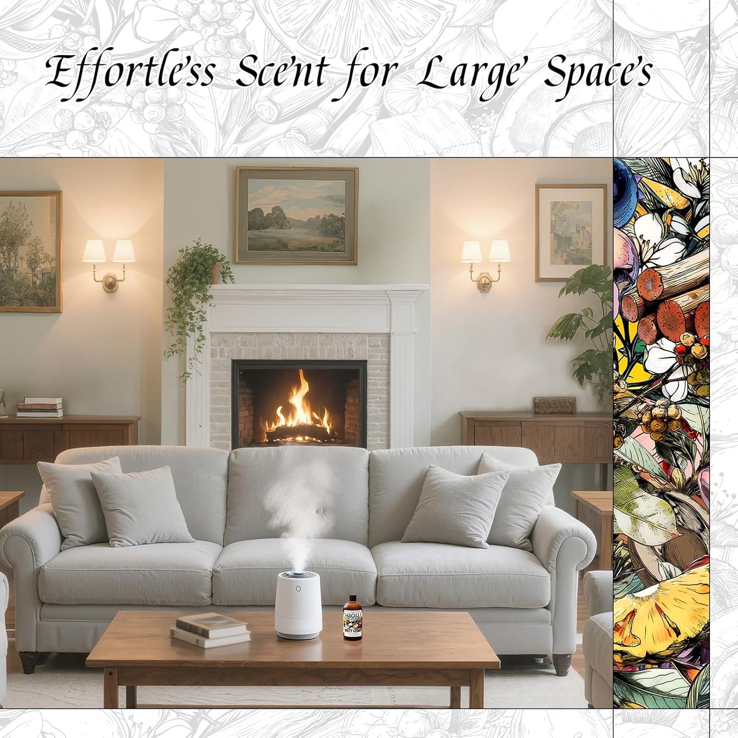 HIQILI Misty Cedar Fragrance Oil for Candle & Soap Making, DIY Fresh Hand Wash, Luxury Hotel Scents for Air Diffuser - 5.07 Fl Oz