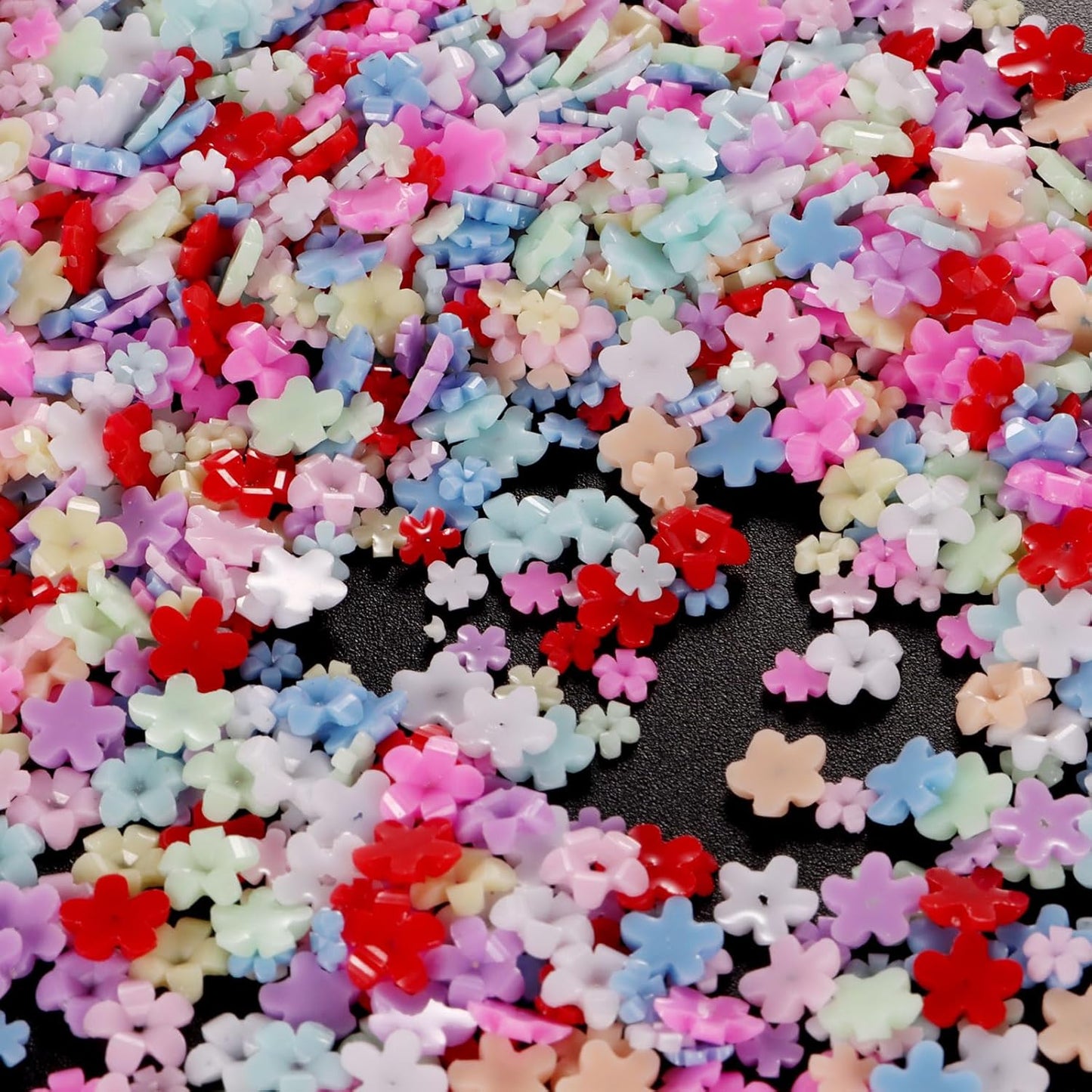 250pc 3D Nail Charms Set - Diverse Shapes & Colors for Acrylic Nails & DIY Crafts (#7)