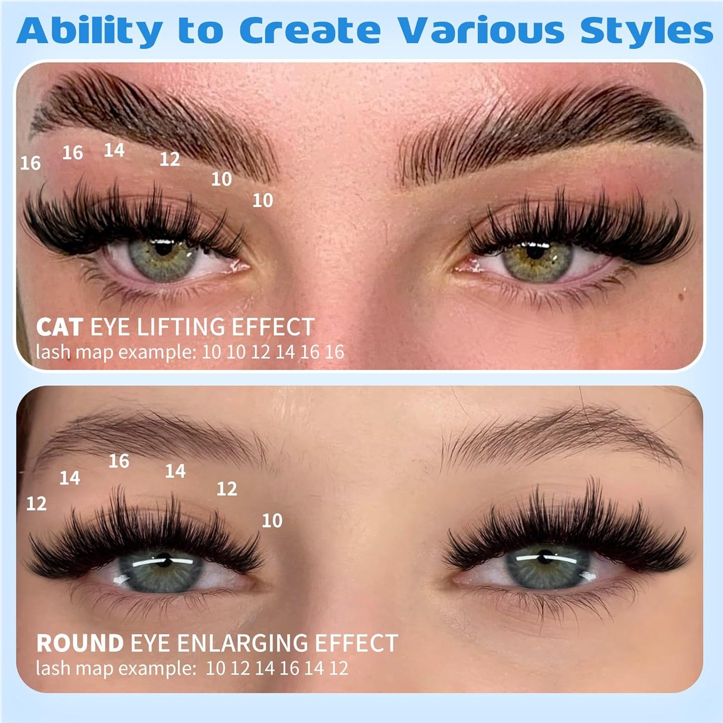 TNFVLONEINS Manga Lash Clusters Wispy Eyelash Clusters with Spikes Natural Individual Lashes Cluster DIY Anime Cluster Eyelash Extensions