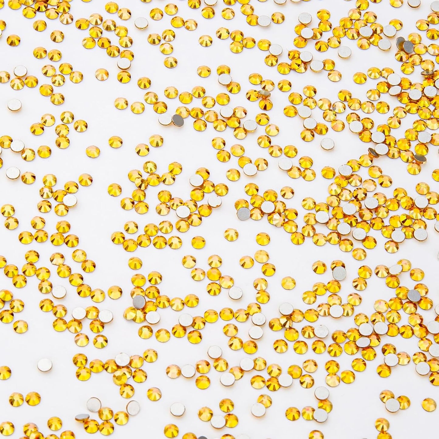 1440Pcs Metallic Sunshine Crystal Rhinestones,Glass Flatback Rhinestones Gemstones Small for Nail Face Makeup Art Crafts Clothes Decoration-(SS4,1.6mm,Metallic Sunshine)