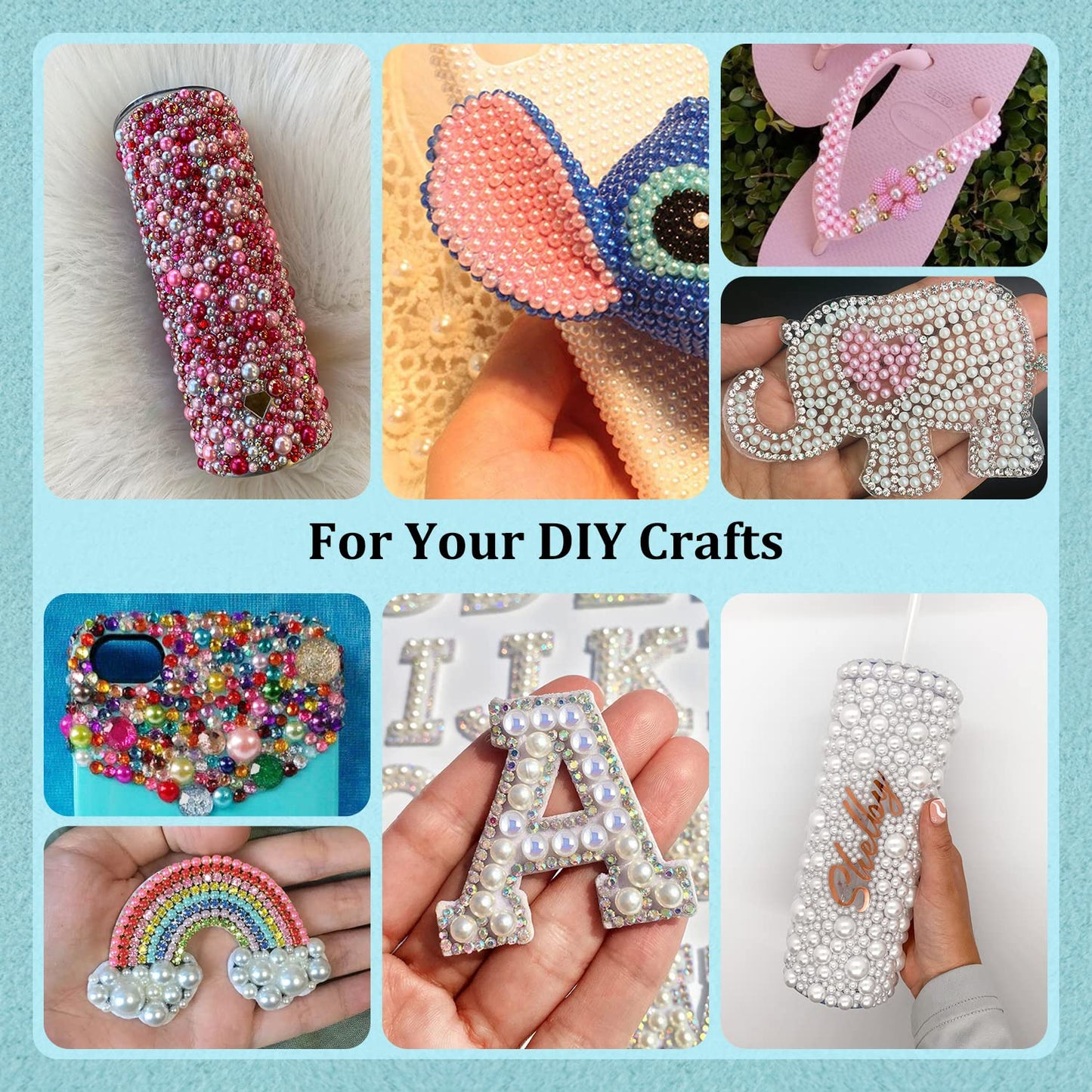 150g Flatback Pearls and Rhinestones Set 3-Purple&Pink, Mixed Size 3-10mm Resin Rhinestones and Half Pearls for Nail Art and Crafts and Decoration with Tweezer and Pickup Pencil