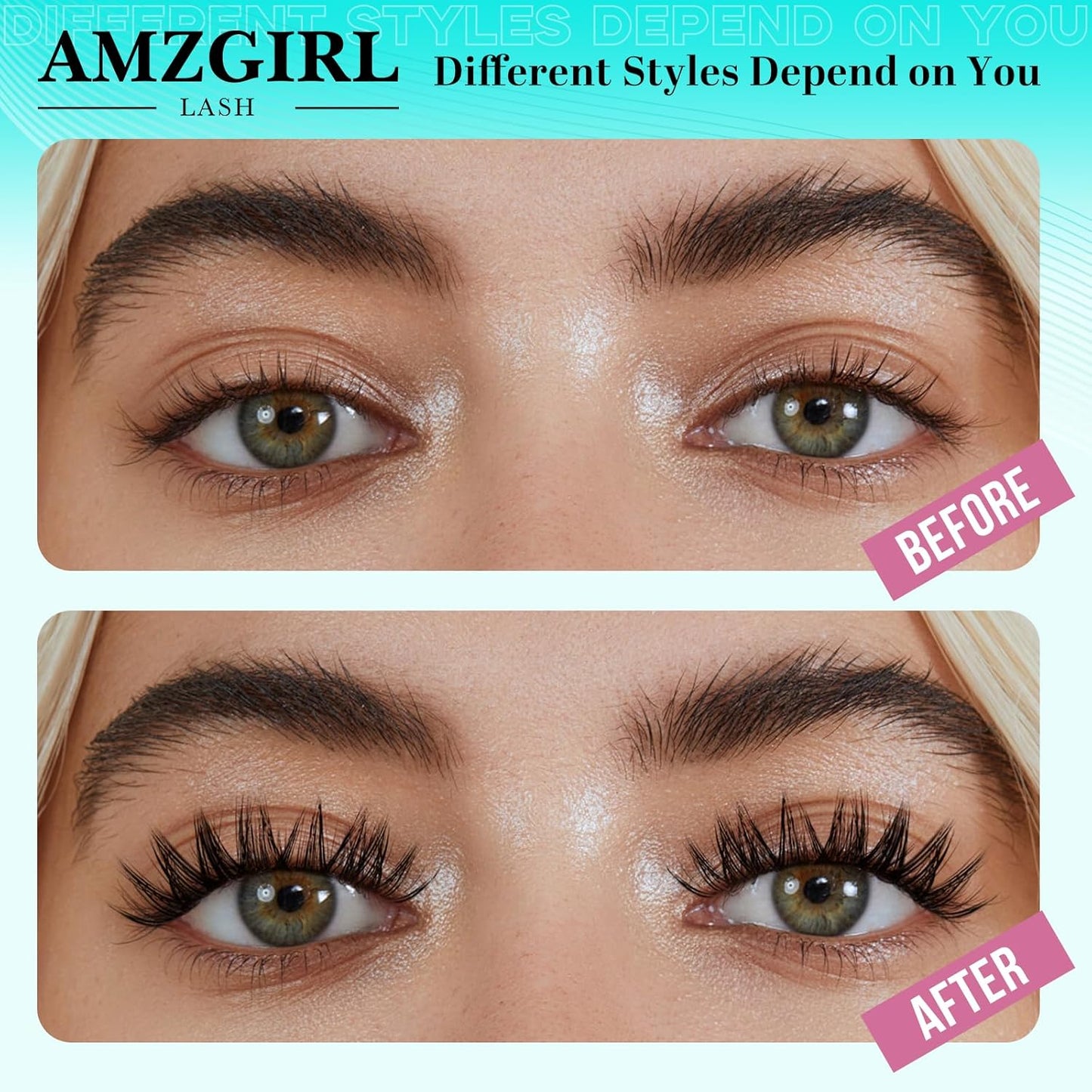 Lash Clusters Kit 200PCS 40D Eyelash Extension Kit D Curl Wispy Eyelash Clusters DIY Natural Individual Lashes Kits Lashes Extensions Kit with Lash Bond and Remover Eyelash Tweezer at Home（White Bond）